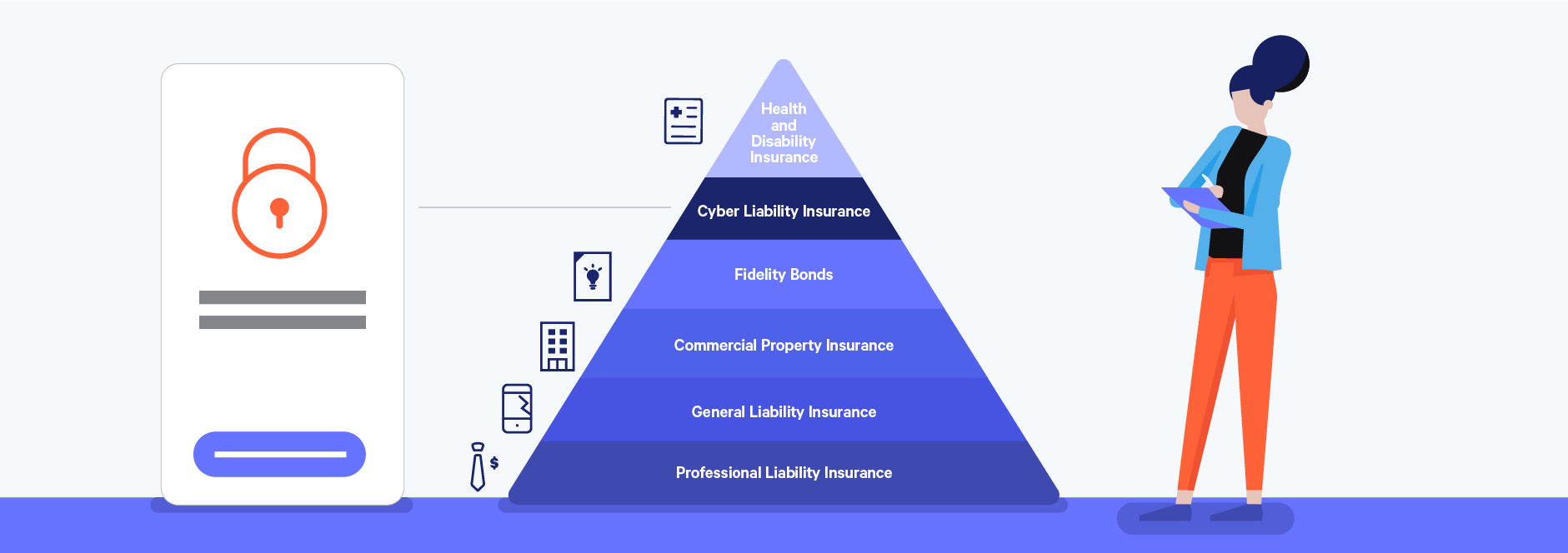 cyber liability insurance as a key freelance insurance policy illustration