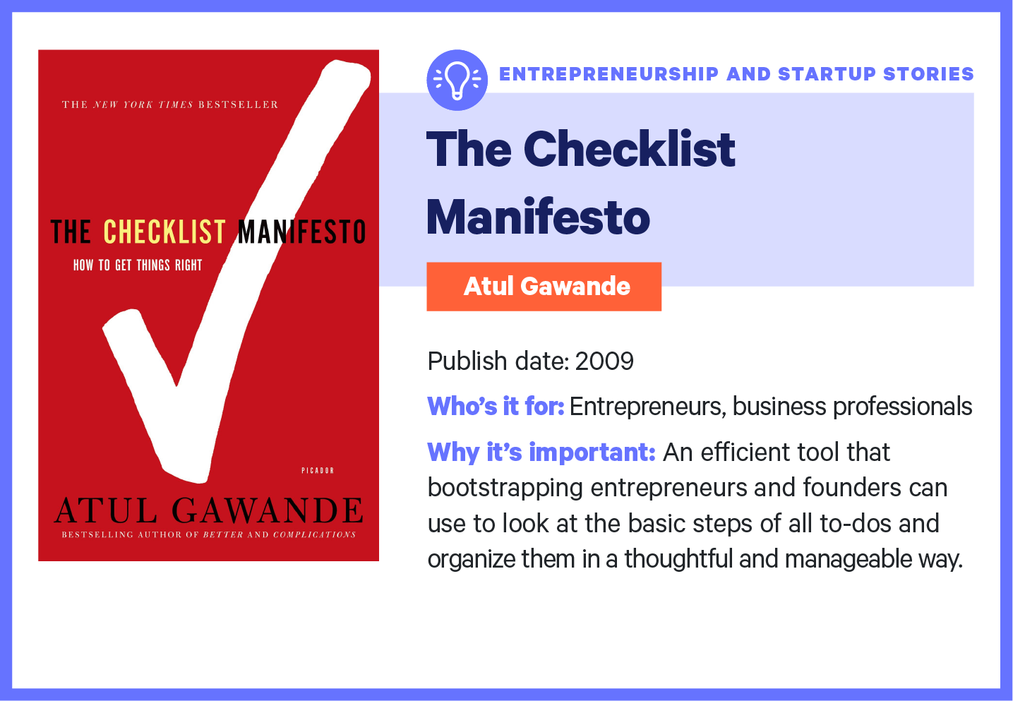 the checklist manifesto book